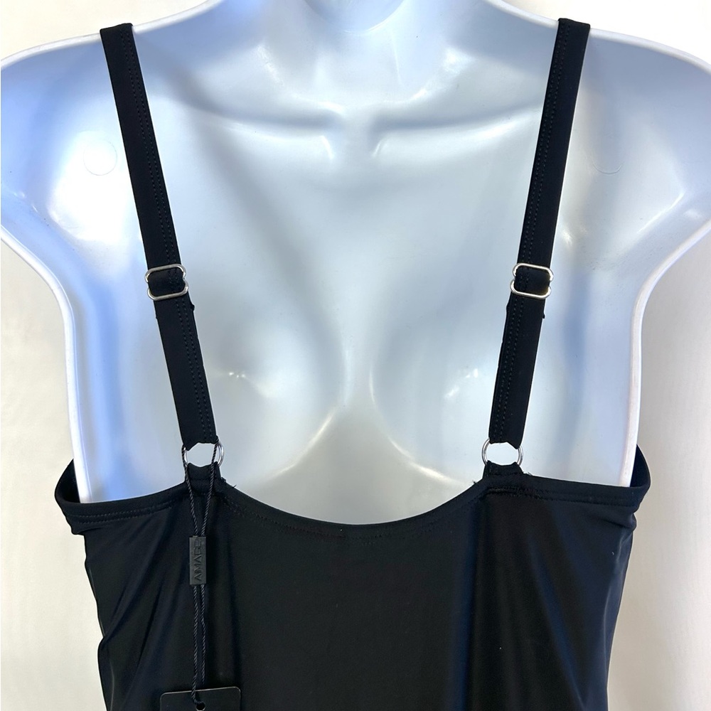 NWT Aimage Black Cheeky Back Womens One Piece Swimsuit / Small - Picture 7 of 12